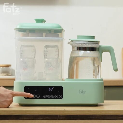 Máy đa năng điện tử (Tiệt trùng/ Sấy khô/ Hấp/ Làm sữa chua/ Đun & Hâm nước) Fatzbaby Multimax 10 - FB9003RS - Ảnh 12